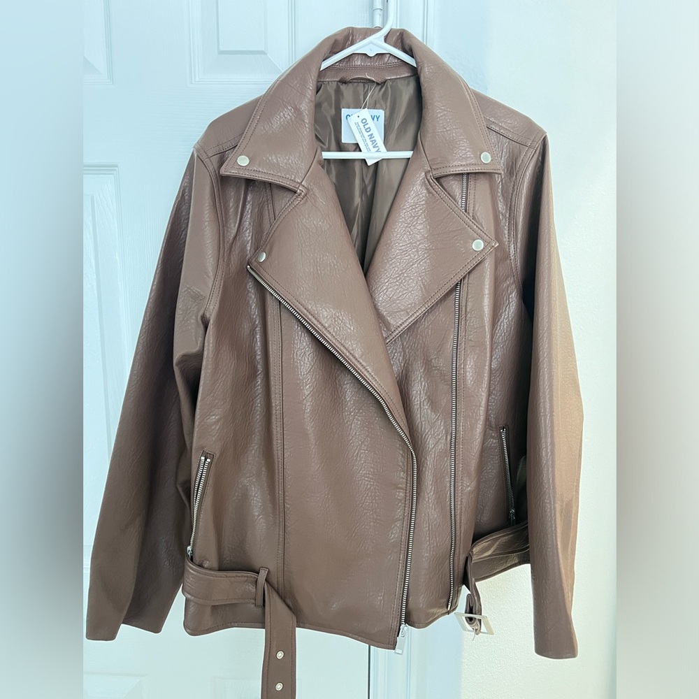 Women’s Moto Jacket, faux leather